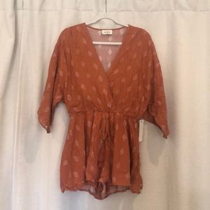 NWT Red Dress Boutique Rust/Orange Romper